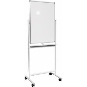 VIVO Mobile Dry Erase Board 24 x 36 inches, Double Sided Magnetic Whiteboard, Rolling Stand with Aluminum Frame, CART-WB24A