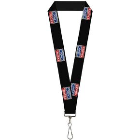 Buckle Down Lanyard-1.0"-Ford Trucks Logo Repeat