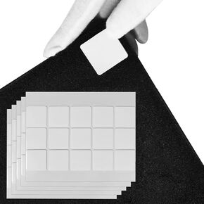 Ikaufen 245 Pack Square Double Sided Tape Sticker for Acoustic Soundproofing Foam Panels Mounting, 1.2 inch