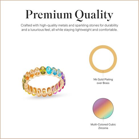 Rocksbox Emily Women's Ring with Clear CZ Crystals - Premium Quality Jewelry in Saudi Arabia