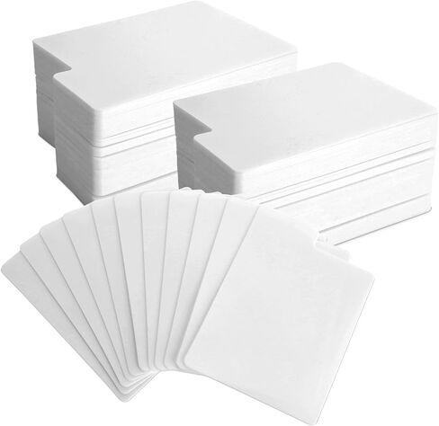 150 قطعة من فواصل بطاقات التداول مع عروات منظم بطاقات التداول، بطاقات مقسمة بلاستيكية، فاصل بطاقات اللعب للألعاب الرياضية، بطاقات ألعاب المكتب، 3.7 × 2.7 بوصة in Kuwait