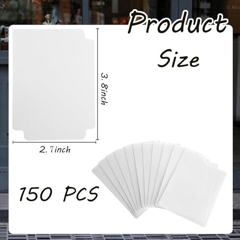 150 قطعة من فواصل بطاقات التداول مع عروات منظم بطاقات التداول، بطاقات مقسمة بلاستيكية، فاصل بطاقات اللعب للألعاب الرياضية، بطاقات ألعاب المكتب، 3.7 × 2.7 بوصة in Kuwait