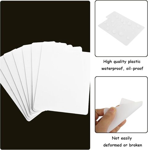 150 قطعة من فواصل بطاقات التداول مع عروات منظم بطاقات التداول، بطاقات مقسمة بلاستيكية، فاصل بطاقات اللعب للألعاب الرياضية، بطاقات ألعاب المكتب، 3.7 × 2.7 بوصة in Kuwait