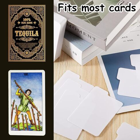 150 قطعة من فواصل بطاقات التداول مع عروات منظم بطاقات التداول، بطاقات مقسمة بلاستيكية، فاصل بطاقات اللعب للألعاب الرياضية، بطاقات ألعاب المكتب، 3.7 × 2.7 بوصة in Kuwait