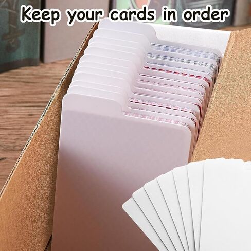 150 قطعة من فواصل بطاقات التداول مع عروات منظم بطاقات التداول، بطاقات مقسمة بلاستيكية، فاصل بطاقات اللعب للألعاب الرياضية، بطاقات ألعاب المكتب، 3.7 × 2.7 بوصة in Kuwait