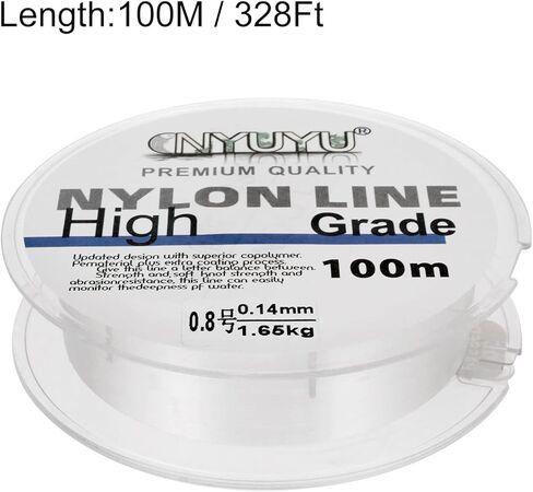 PATIKIL 547Yard/1640FT Nylon Fishing Line, 3Lb Monofilament String Wire Fluorocarbon Coated for DIY Craft Hanging Decoration, Sky Blue in Kuwait