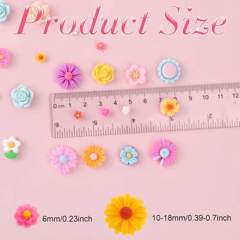 150 قطعة من simarro سحر زهرة الراتنج الصغيرة، كبوشن راتنج مسطح على شكل زهور الأقحوان ألوان مختلطة سحر زهرة الأقحوان من الراتنج الوحل لإكسسوارات الشعر اليدوية اليدوية in Kuwait