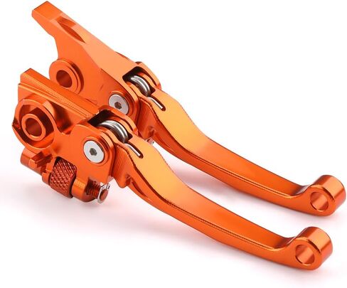 Motorcycle Pivot Brake Clutch Levers Compatible with K.T.M 150 250 300 XC-W TPI 2014-2023 | 450 500 XCW 2014-2016 | Front Handles Levers 150/250/300 XCW-TPI Accessories (Orange) in Saudi Arabia