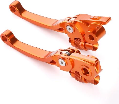 Motorcycle Pivot Brake Clutch Levers Compatible with K.T.M 150 250 300 XC-W TPI 2014-2023 | 450 500 XCW 2014-2016 | Front Handles Levers 150/250/300 XCW-TPI Accessories (Orange) in Saudi Arabia