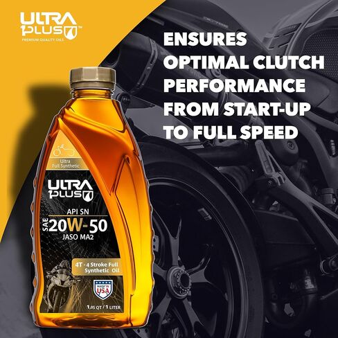 زيت محرك Ultra1Plus SAE 20W-50 اصطناعي بالكامل 4T، API SN، JASO MA2 (6) in Kuwait
