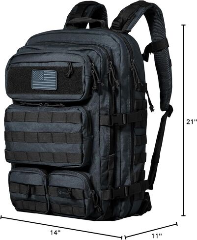 Falko Tactical Backpack - 2.4x Stronger Work & Military Backpack. Water Resistant and Heavy Duty Large Molle Backpack (50L) in Kuwait