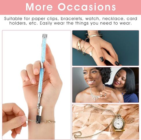 Bracelet Helper Tool, Aid Equipment Buddy Assistant Alligator Clips Bracelet Helper to Put on Yourself for Fastening and Hooking Jewelry Necklace Watch Band Clasp(Blue) in Saudi Arabia
