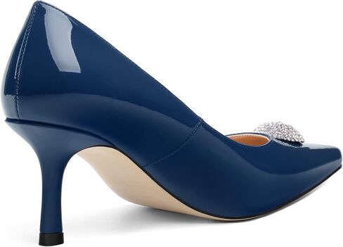 High Heels Pointed Toe Pumps for Women Rhinestone Closed Toe Stillettos Heels Dress Shoes 2.5" in Kuwait