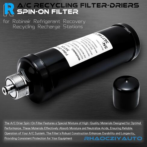 مجفف فلتر إعادة تدوير مكيف الهواء 34724، فلتر دوار، متوافق مع آلة حقن استرداد المبردات Robinair لـ 34700 34788 34700-2K 34700Z 17700-2K 34234 34134A 342000 34134-2K in Kuwait