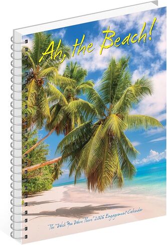 Willow Creek Press Ah, The Beach! Softcover Weekly Planner 2025 Spiral-Bound Engagement Calendar (6.5" x 8.5") in Saudi Arabia