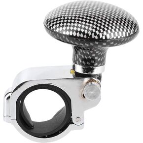 Universal Steering Wheel Knob Spinner Ball Carbon Fiber Car Steering Wheel Assist Knob Steering Handle Ball for Car Truck Lorry Tractor(Carbon Fiber)