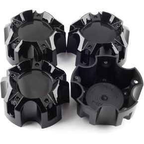 5.55in Wheel Center Caps for Ballistic WX04-135/139.7-6H S712-17 LG0805-10 Center Hubcaps, 4 Pack Black Center Cover Replacement 141mm