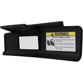 SCITOO Left Driver Side Black Sun Visor Assembly fit for 2006 2007 2008 2009 2010 2011 2012 2013 2014 2015 for Mazda MX-5 Miata w/o Sunroof