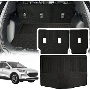 Cargo Liner Compatible with 2020-2024 Lincoln Aviator Trunk Mat Cargo Mat Back Seat Cover Protector Dog Liner Pet Mat Cargo Trunk Liner(Backrest Mats+Trunk Mat)