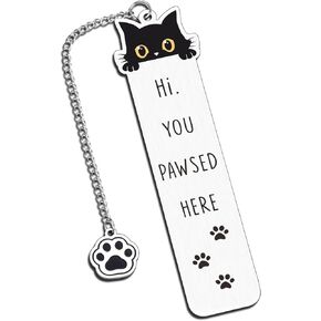 Black Cat Gifts, Cat Gifts for Women, Book Marks for Women, Book Lovers Gifts, Stocking Stuffers for Women, White Elephant Gifts, Cat Bookmarks for Women, Cat Lover Gifts for Women, Cat Mom Gifts
