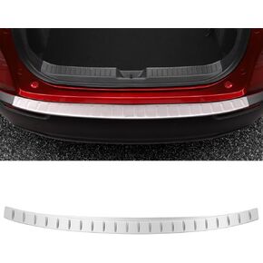 1797 Bumper Guards for Mazda CX30 CX-30 Accessories 2020-2023 Car Trunk Rear Bumper Protector Shield Stainless Steel Silver 3Pcs