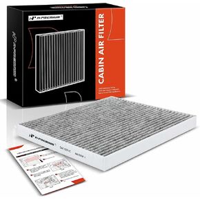 A-Premium Cabin Air Filter with Activated Carbon Compatible with Cadillac CTS 2003-2015, SRX 2004-2009, STS 2005-2011, Replace# 25740404, 19130403