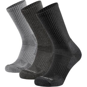 Closemate Merino Wool Socks for Men Moisture Wicking Cushioned Hiking Socks Thermal Winter Warm Crew Socks 3 Pack
