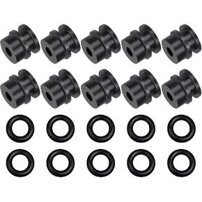 10PCS Side Seals kit Compatible with Fusion Air Purge AP Spray Gun 249990 246348 - Black