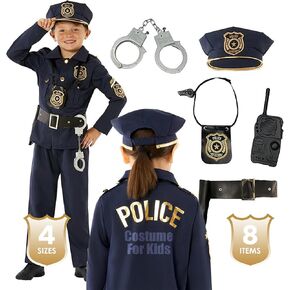 Morph Police Officer Costume For Boys, Police Costume For Kids, Kids Police Officer Costume, Cop Costume For Kids, Cop Outfit