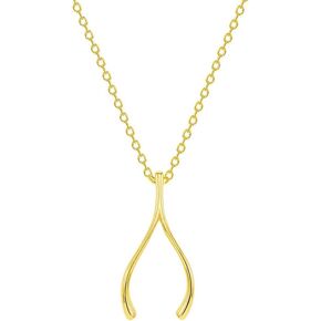 قلادة صلبة من الذهب الأصفر عيار 14 قيراط لحماية عظم الترقوة مع مشبك مخلب جراد البحر (سلسلة قابلة للتعديل من 16 بوصة إلى 18 بوصة) in Kuwait