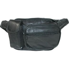 Genuine Leather Fanny Pack with Cell Phone Pocket