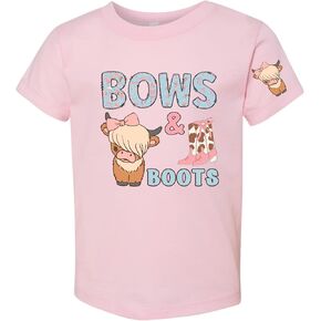 MAY & GRAY Boots and Bows Cowgirl Toddler Girls T Shirt