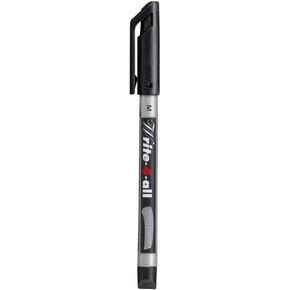 STABILO 'WRITE-4-ALL' CD/DVD ALL PURPOSE PERMANENT MARKER PEN - BLACK - MEDIUM (PACK OF 3)