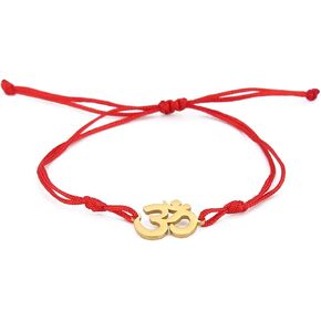 UNIFT Om Bracelet For Men & Women Stainless Steel Hindu Symbol Om Amulet Bracelets Charm Yoga Adjustable Bracelet Hypoallergenic Jewelry