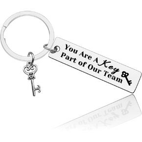 Baipilu Colleague Leaving Gift Thank You Keychain for Coworker Retirement for Coworker Friend Inspirational Keychain Gift