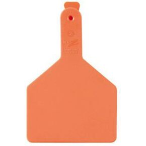 Z Tags 25 Count 1-Piece Blank Tags for Cows, Orange