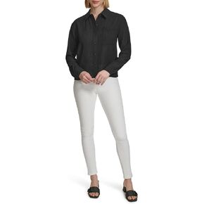 Calvin Klein Women's Long Sleeve Button Up Blouse