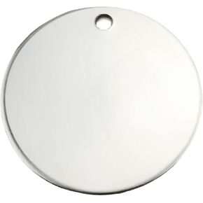 10 Stainless Steel Stamping Blanks Charms Dog Tag Blank Discs Etching Blank Engraving Blank (disc 42mm) in Kuwait
