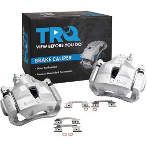 TRQ Front Brake Caliper Set Compatible with 2005-2007 Toyota Avalon 2005-2006 Camry 2004-2010 Sienna 2004-2008 Solara