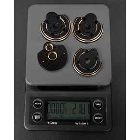 Brass Portal Covers Weights Upgrades Part for Axial Capra UTB/SCX10 III,ARRCat 4PCS Brass Portal Covers Weights,Black