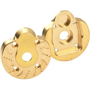 2Pcs ShareGoo Brass Portal Knuckle Steering Portal Axle Cap Drive Housing Compatible with Axial SCX10-III AXI03007 Capra 1.9 UTB AXI03004 1/10 RC Crawler Car
