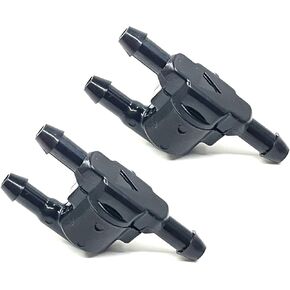 2Pcs Wiper Washer Windshield Check Valve Replacement for Toyota, Scion, Lexus- OEM: 85321-28020 Black