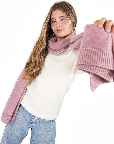 Velanio Cashmere Luxury Knitted Wrap Travel Shawl, Pashmina Stole, All-Season Scarf for Women 90% Wool 10% Cashmere in Kuwait