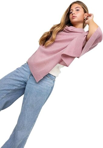 Velanio Cashmere Luxury Knitted Wrap Travel Shawl, Pashmina Stole, All-Season Scarf for Women 90% Wool 10% Cashmere in Kuwait