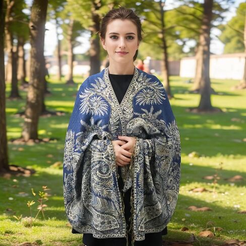 Pashmina Scarf Shawl Bohemian Women Wedding Wrap Stole with Fringes Single Jacquard in Saudi Arabia