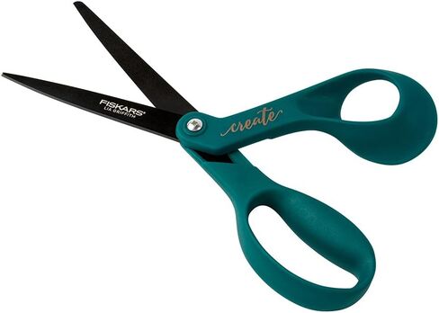 Fiskars Lia Griffith مقص للكبار غير لاصق مقاس 8 بوصة، أخضر مخضر in Saudi Arabia