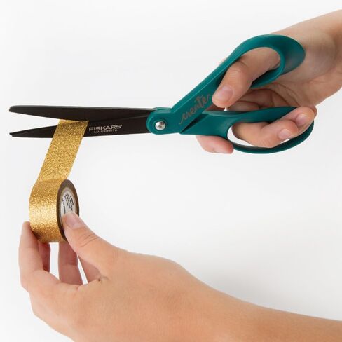 Fiskars Lia Griffith مقص للكبار غير لاصق مقاس 8 بوصة، أخضر مخضر in Saudi Arabia