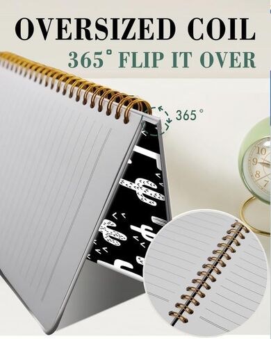 Spiral Journal Notebook,A5 Hardcover Lined Journals for Women Girl 6 x 8.3 in,120 Pages Thick Paper,Cute College Ruled Writing Notebook for Gifts Office Work School(Tropical Summer Island Palm Tree) in Kuwait