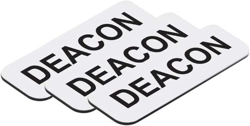 بطاقة اسم Deacon 1 × 3 بوصة، بيضاء (3 عبوات) in Saudi Arabia