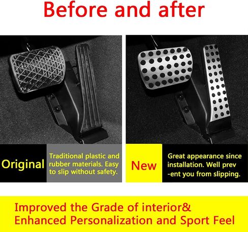 Anti-Slip Gas Brake Pedal Cover Compatible for Benz C E S GLK GLS GLE Class W205//W206/S206 X253 C257 C167 N293 Accessories Accelerator Foot Pedal Pad Cover Cap in Kuwait